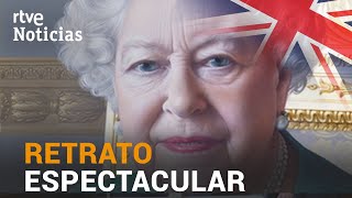 La artista española MIRIAM ESCOFET pinta un RETRATO de la REINA ISABEL III |RTVE