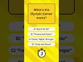 Just curious: Do you know the answer? #quiz #trivia #question #answer #challenge #olympics
