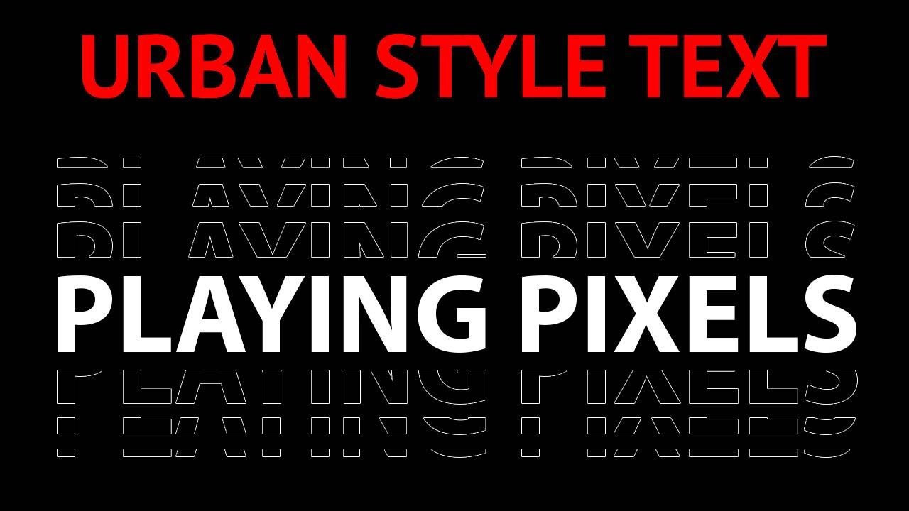 urban style text effect in photoshop | photoshop tutorial