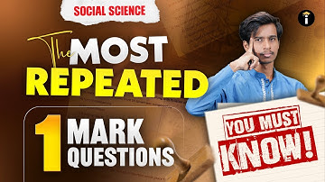 🔥Social Science | Most Repeated 1-Mark Questions for SSLC