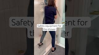 Shower safety equipment recommendations for seniors #fallprevention #physicaltherapy #caregiver