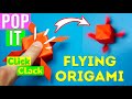  easy origami flying pop it   flying easy origami no glue