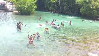 Swimming at milk river mineral