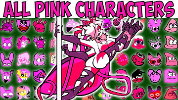 ALL PINK CHARACTERS | FNF Character Test | Gameplay VS Playground