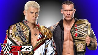 WWE2K23-Cody Rhodes vs Randy Orton