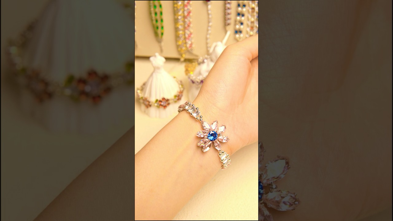 Kit 68 Tutorial | How to DIY A Sparkle Bracelet with Marquise, Rectangle & Round Zircon Beads? 