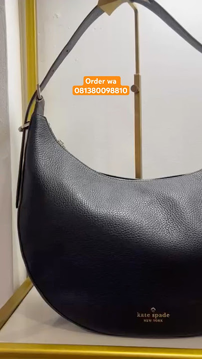 Tas Branded Kate Spade . *NWOT KATE SPADE NOVA LARGE CRESCENT BAG - BLACK 36x25cm. Price : 2.250.000