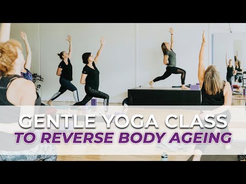 yoga for beginners over 50 - open hip flexors 60 minute class