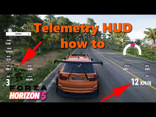 Forza Horizon 5 telemetry how to turn on - YouTube