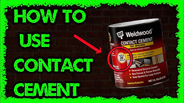 How to use contact cement short