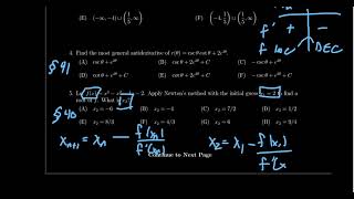 Math 1210 - Exam 4 Review