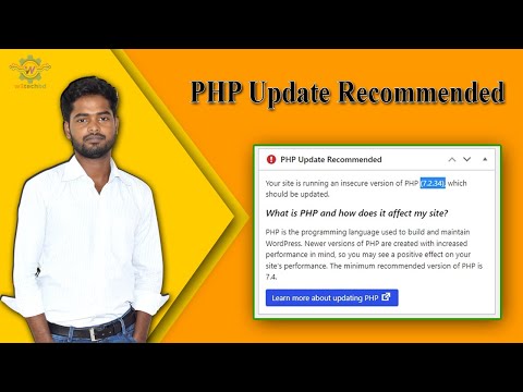 How to update php version in WordPress || PHP Update Recommended
