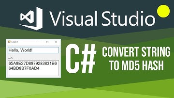 Visual Studio C# Convert String to MD5 Hash