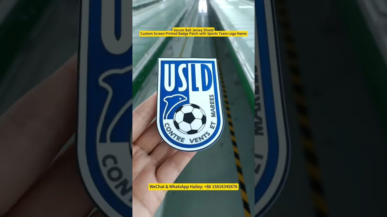 Custom Screen Printed Badge Patch with Sports Team Logo Name 