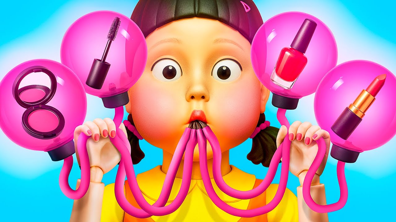 How To Become Beauty Giant Squid Game Doll?!