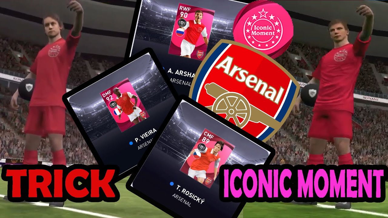 Trick Iconic Moment Arsenal || Pes Mobile 2021 || How To Get P.Vieira, A.Arshavin and T.Rosicky ???