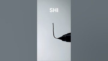 Learn to write hiragana "SHI" in nihongo