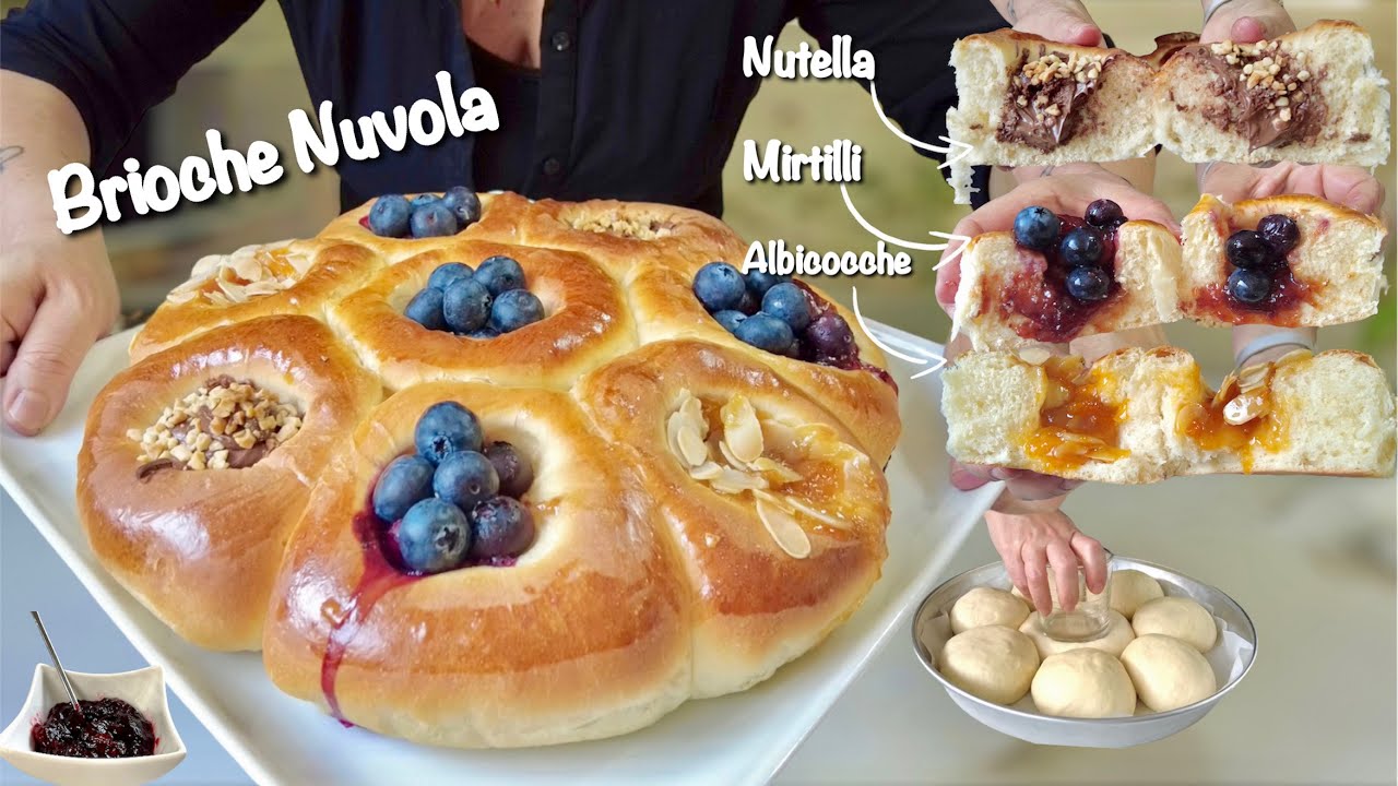 ОБЛАЧНАЯ БРИОШЬ со СТЕКЛОМ 3 ЛЕГКАЯ и ОЧЕНЬ МЯГКАЯ 🍫🫐🍑