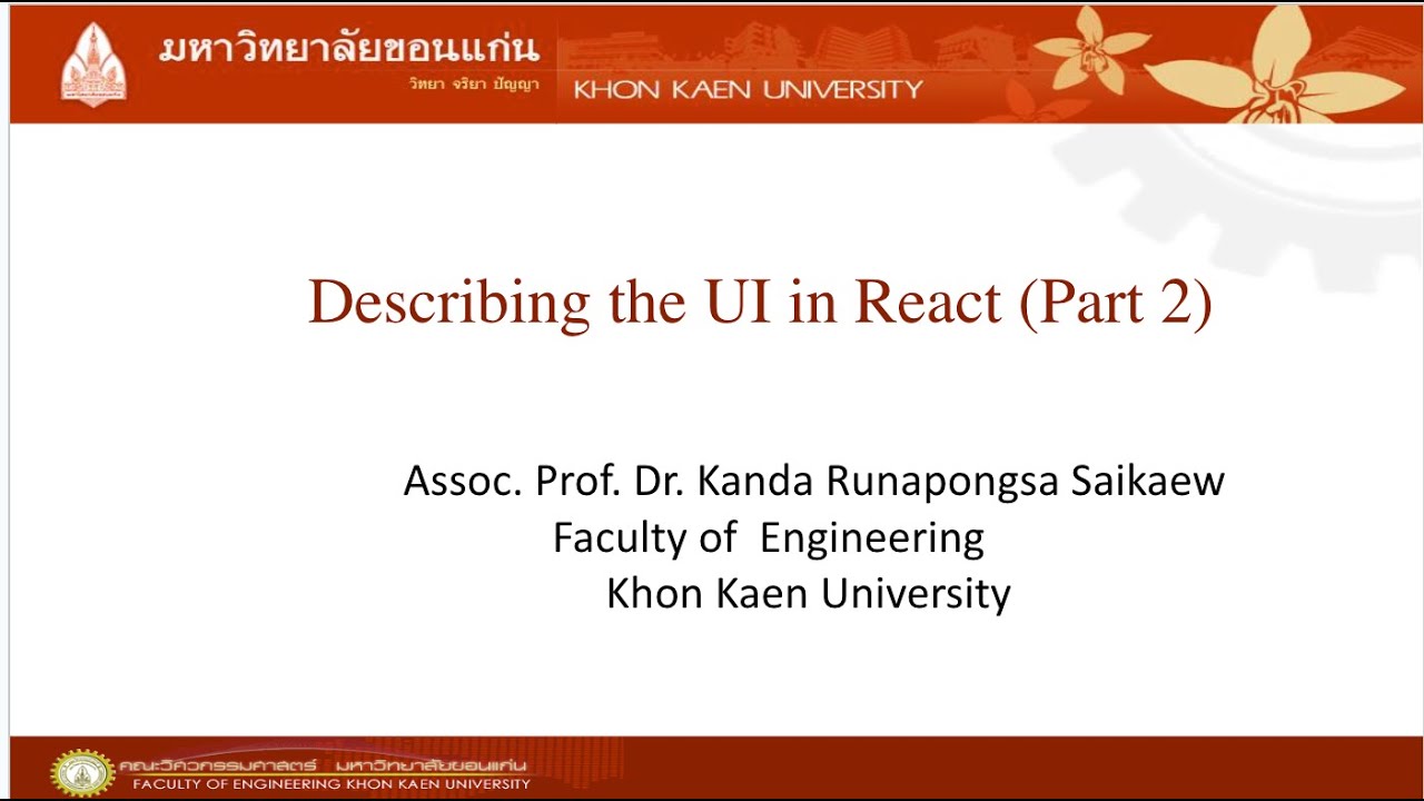 Describing the UI in React (Part 2) - YouTube
