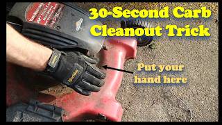 How to Clean out a Lawnmower Carburetor in 30 Seconds (it worked for me)
