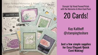 Hand Penned Memories & More Card Pack for Card Making