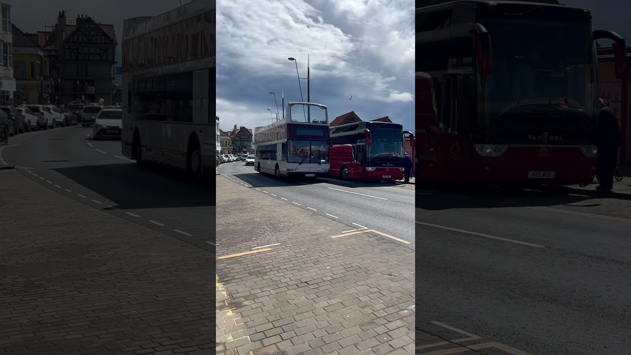 Shoreline Suncruisers X Lothian buses at Scarborough
