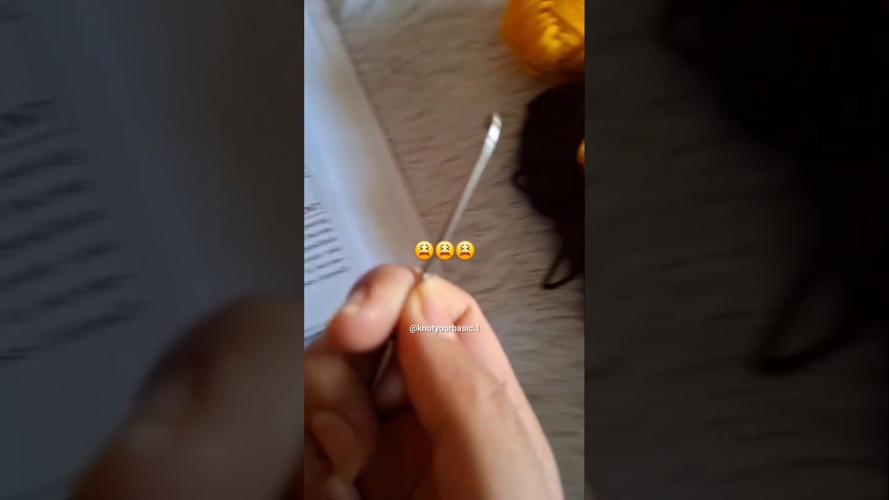 Stuck between stitchin’ and stressin'📚🧶