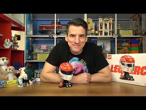 YouTube thumbnail: Mehr Prints als in allen Star Wars UCS-Sets zusammen: LEGO® 43014 Charles Leclerc F1-Helm