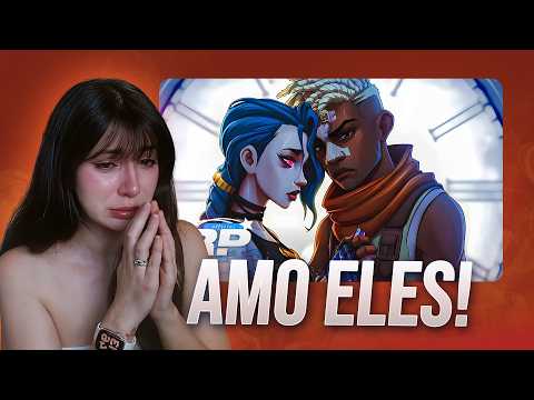 Reagindo a ♪ Ekko e Jinx | Entre Universos (Arcane) JRP ft. ‪Felicinharock‬ | Cortes live Punkeevee