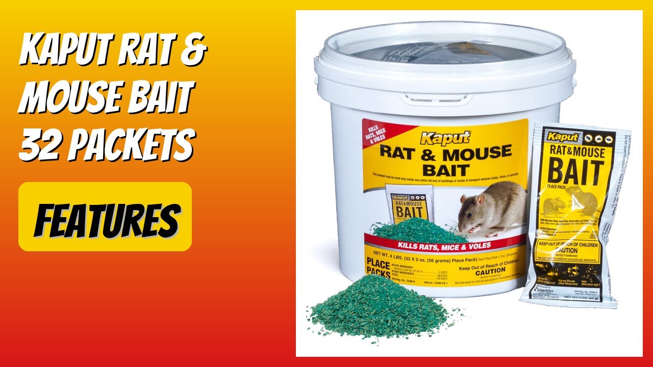 REVIEW (2026): Kaput Rat & Mouse Bait 32 Packets. Features