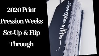 Print Pression Weeks Set-Up and Flip Through|2020 Affirmation Planner