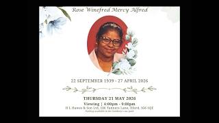 Funeral Service for Rose Winefred Mery Alfred