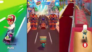 Talking Tom Hero Dash Run VS Subway Surfers Unlimited Fun screenshot 4