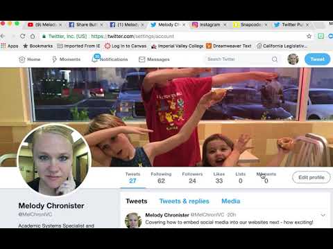 Add Social Media to your Website: Twitter Profile and Hash Feed