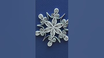 Quilling Snowflake Tutorial - Free Pattern #short