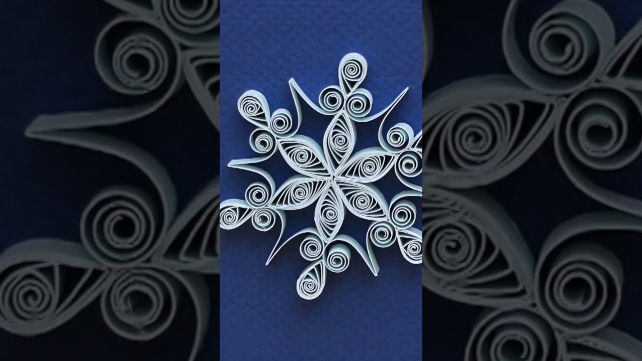 Quilling Snowflake Tutorial - Free Pattern #short - YouTube