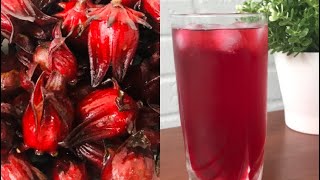 Roselle Drink Diy Healthy Summer Drink Roselle Hibiscus Juice Recipe Herbal Drinkasmr