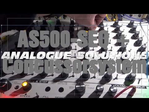 Analogue Solutions AS500-SEQ + Concussor Eurorack System