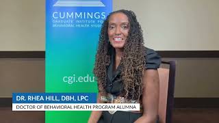 Tell Us About Your CGI Student Experience | DBH Alumn Interview: Dr. Rhea L. Hill, DBH, LPC