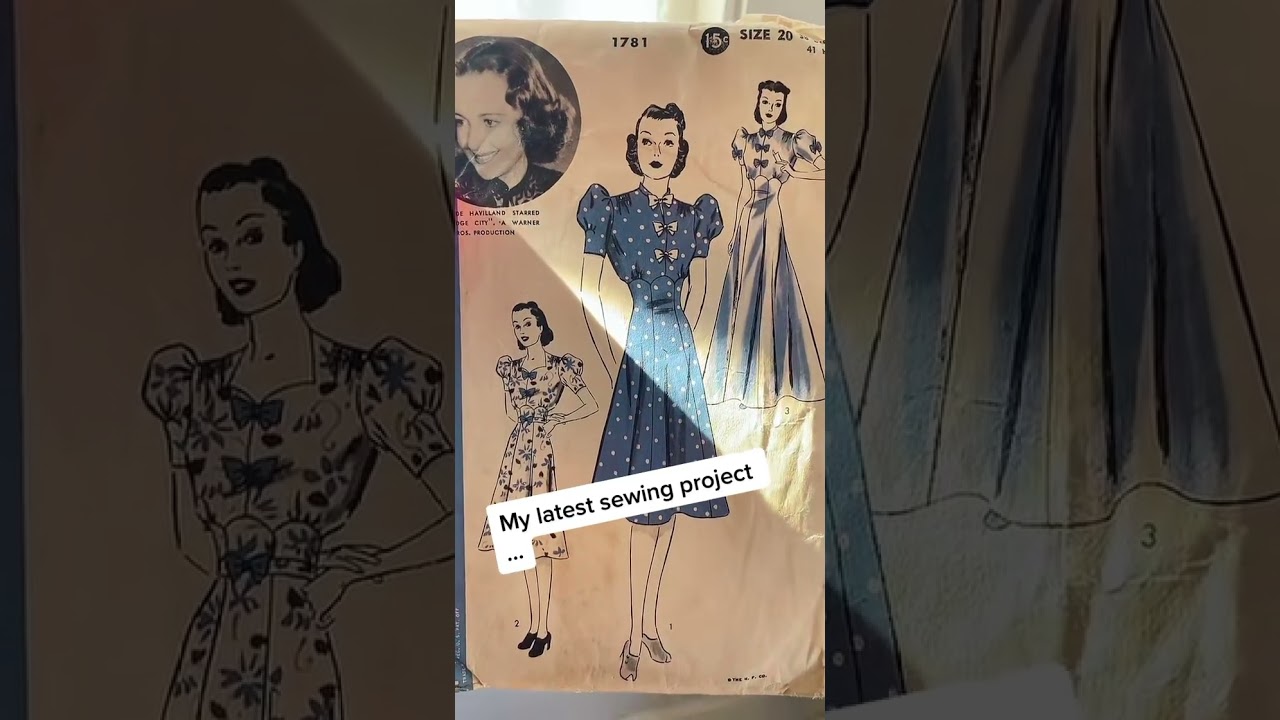 1930s dress pattern. 