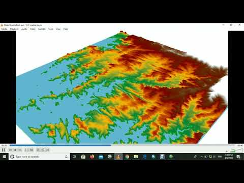 Flood Simulation in Arc GIS /Arc Scene Animation of flood
