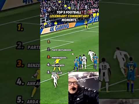 Top 5 Iconic Commentary Moments ⚽ #ranking#football#moment#commentary#top5