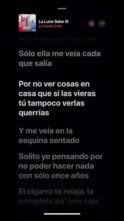 La luna sabe - La Santa Grifa [Lyrics/Letra] - YouTube