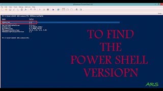To find Powershell version