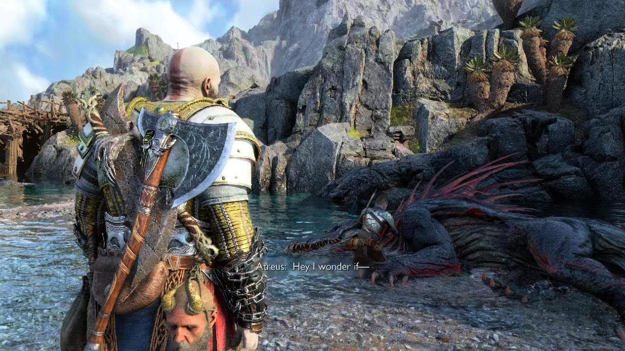 God of War Ragnarök - Dreki Boss Fight - YouTube