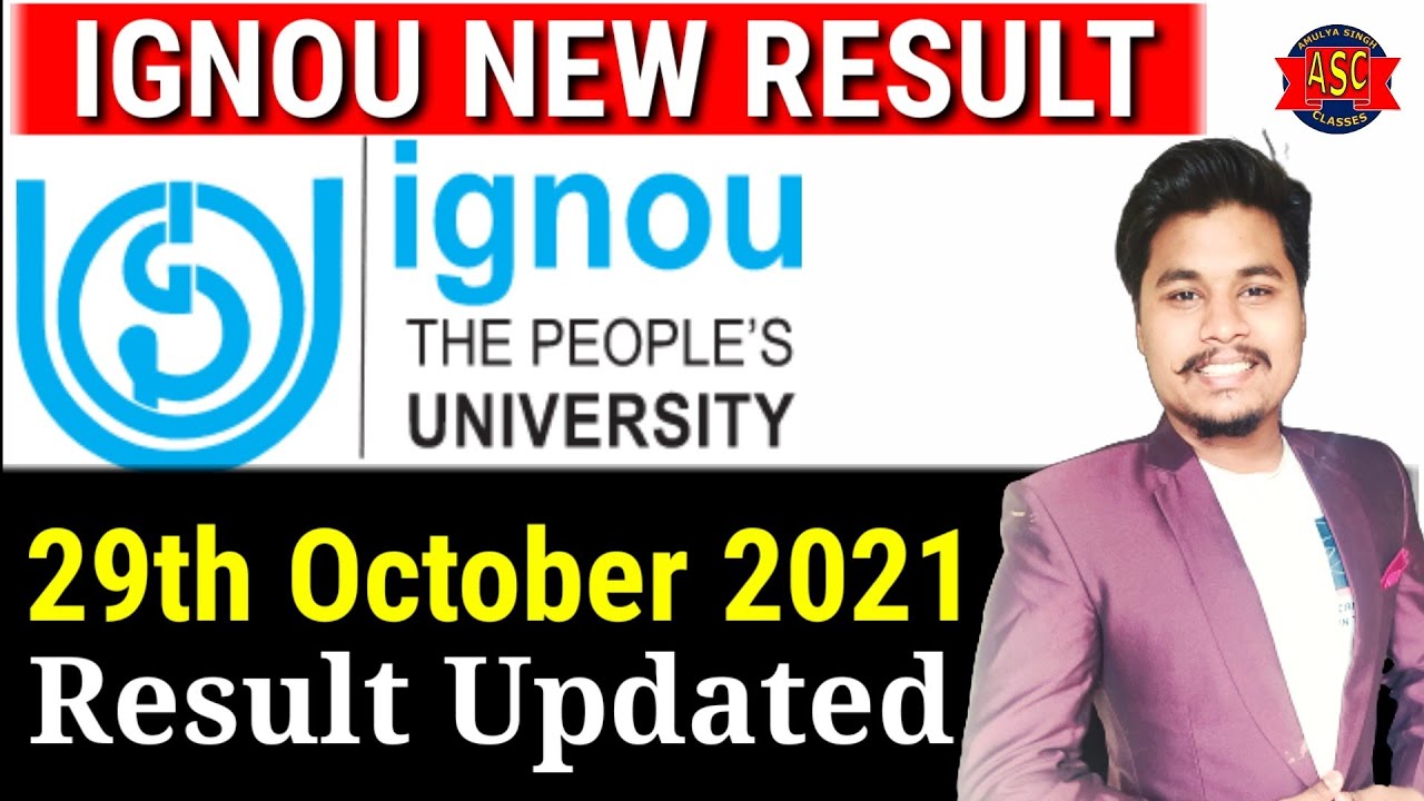 IGNOU 29 अक्टूबर 2021 RESULT UPDATED FOR JUNE 2021 (NEW) |December 2020 |IGNOU RESULT 2021