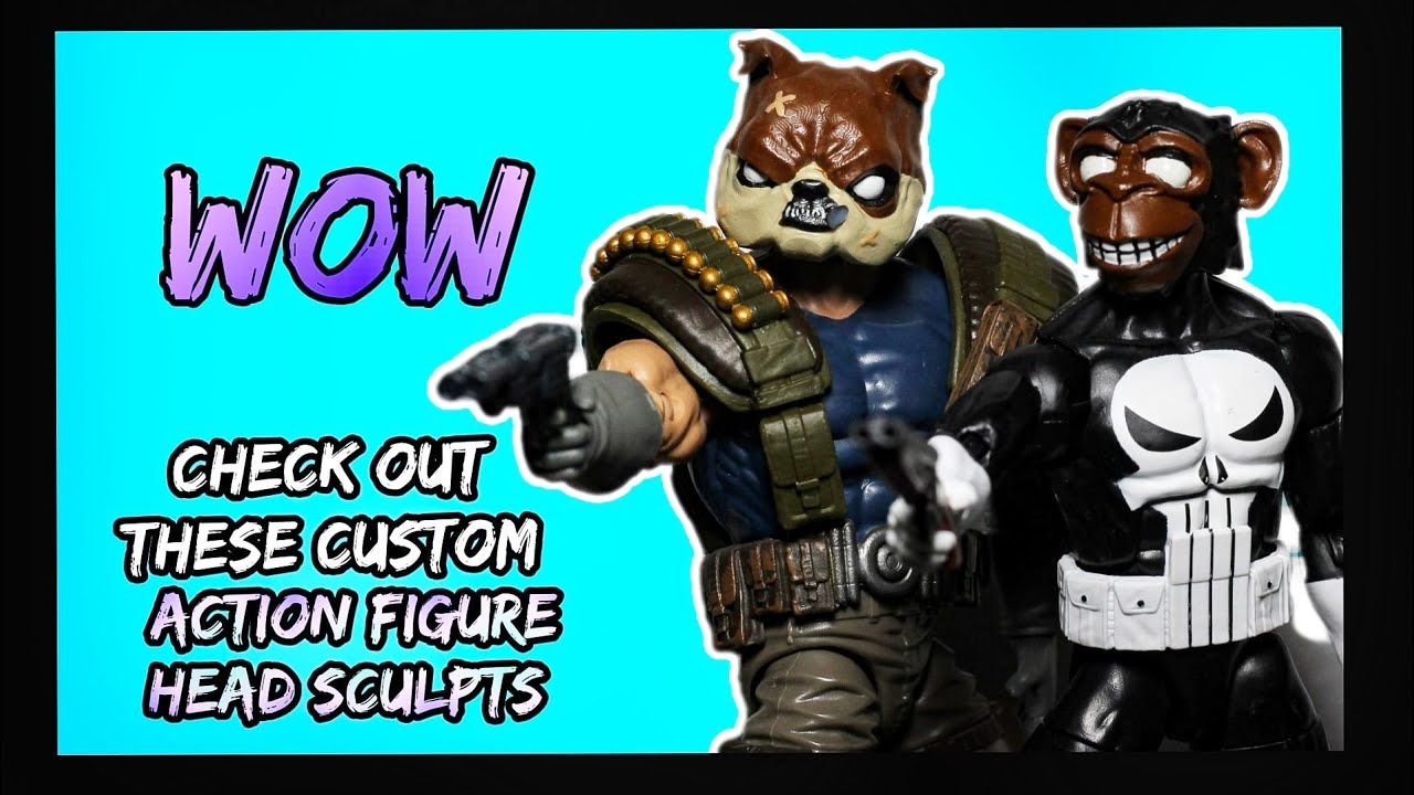 Marvel legends McFarlane Custom 1/12 Action Figure Head Sculpts YouTube