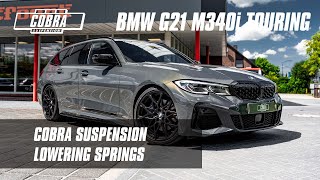 BMW G21 M340i xDrive Touring || Cobra Suspension Lowering Springs & Fly-by || Stock Exhaust