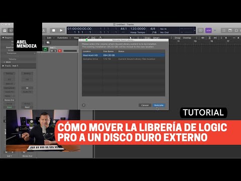 Cómo mover la librería de Logic Pro a un disco duro externo