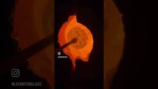 Bud vases  | Hot shop glassblowing process | Handblown Glass Vase #shorts #glassblowing #art